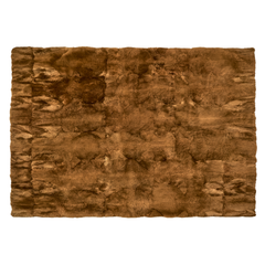 Chestnut alpaca fur rug