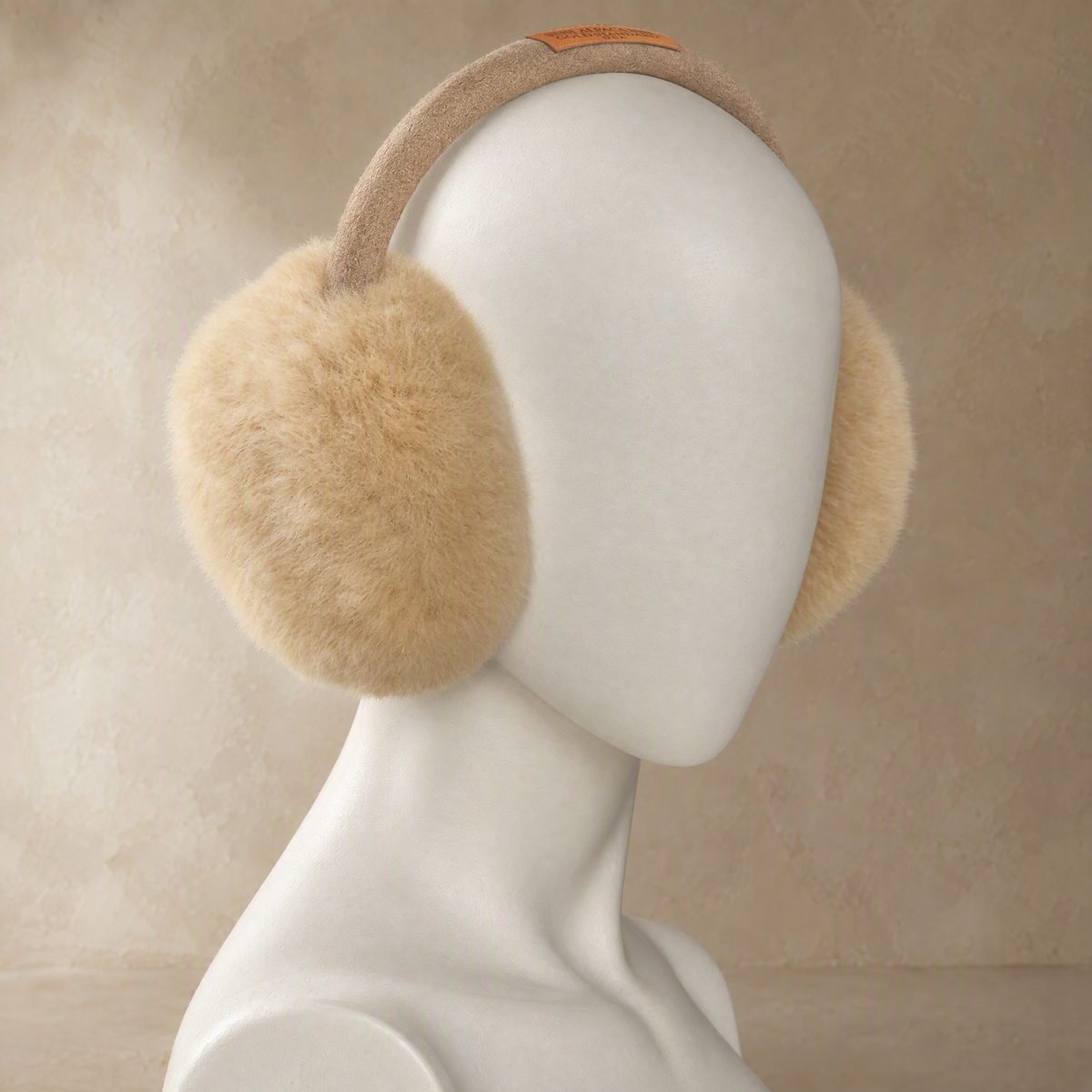 Alpaca fur earmuffs