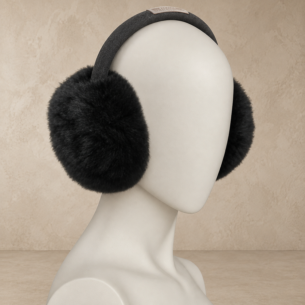 Alpaca fur earmuffs