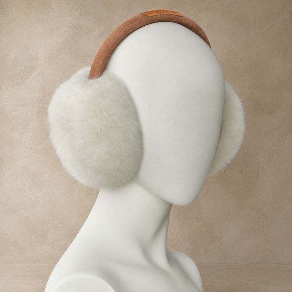 Alpaca fur earmuffs