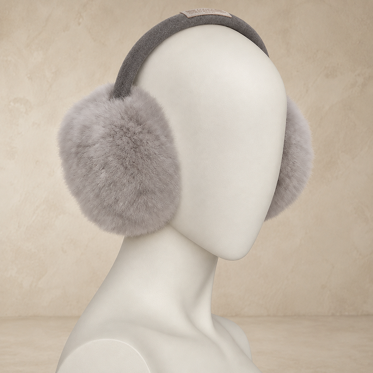 Alpaca fur earmuffs