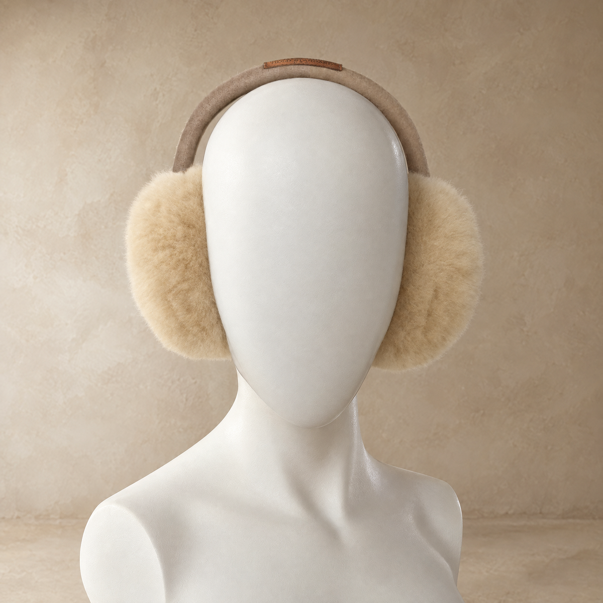 Alpaca fur earmuffs