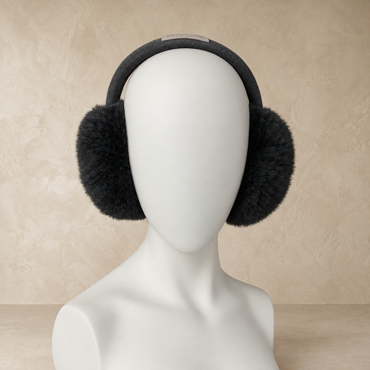 Alpaca fur earmuffs