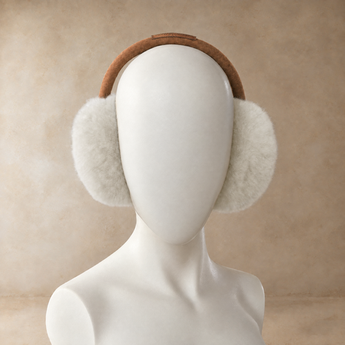 Alpaca fur earmuffs