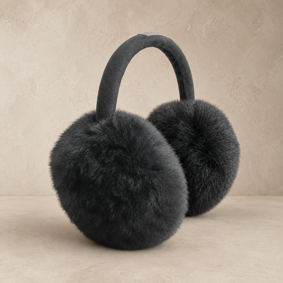 Alpaca fur earmuffs