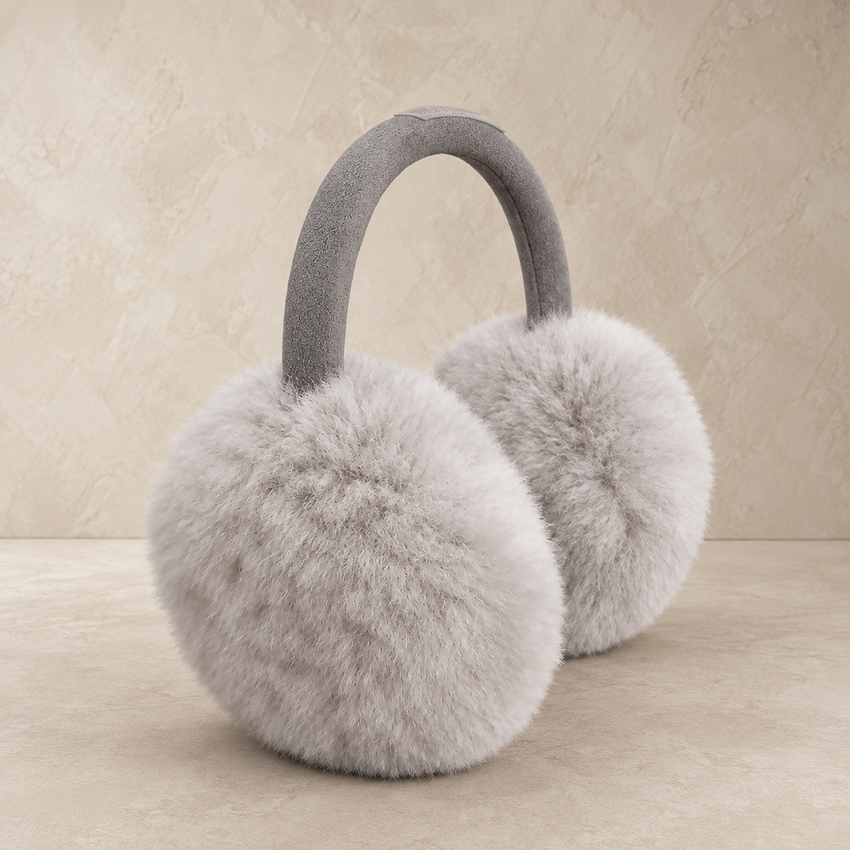 Alpaca fur earmuffs