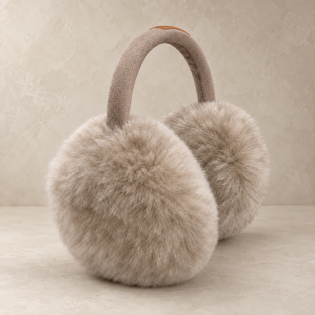 Alpaca fur earmuffs