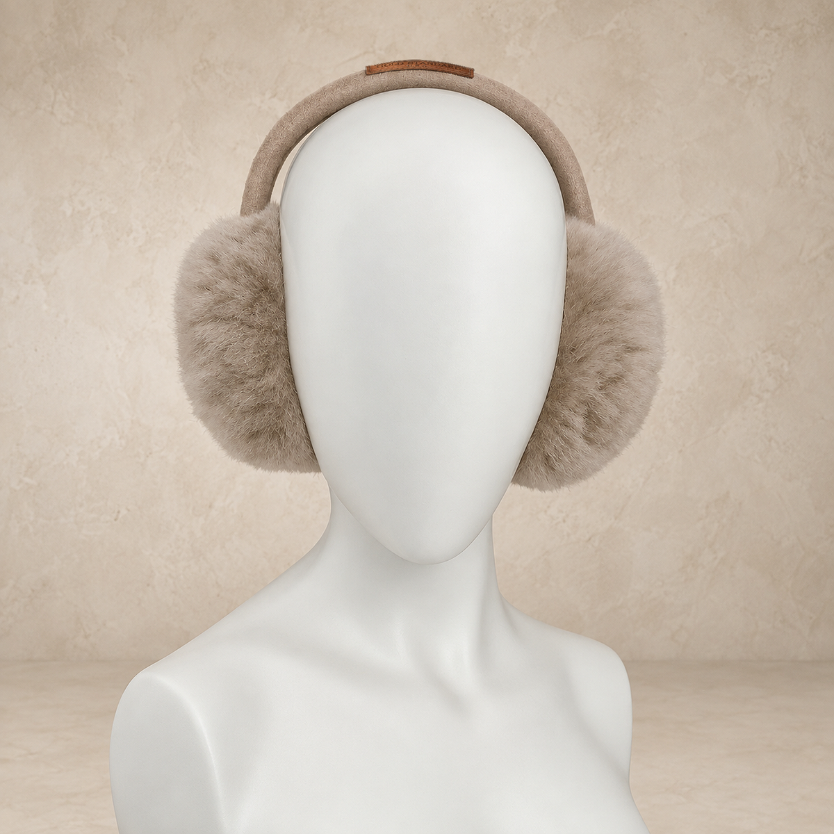 Alpaca fur earmuffs