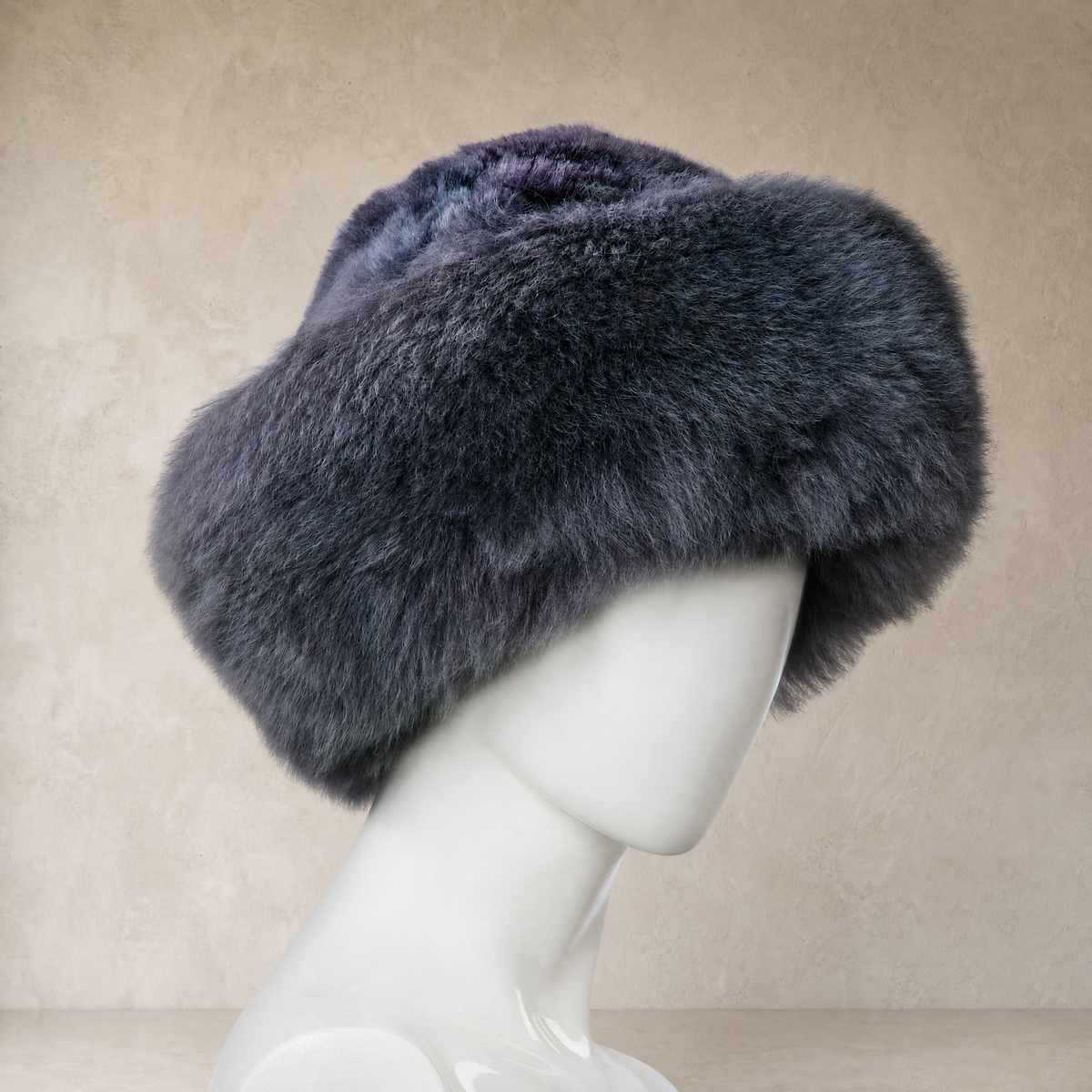 Dark gray baby alpaca fur winter hat – The Classic Hat by Alpaca Gold Standard