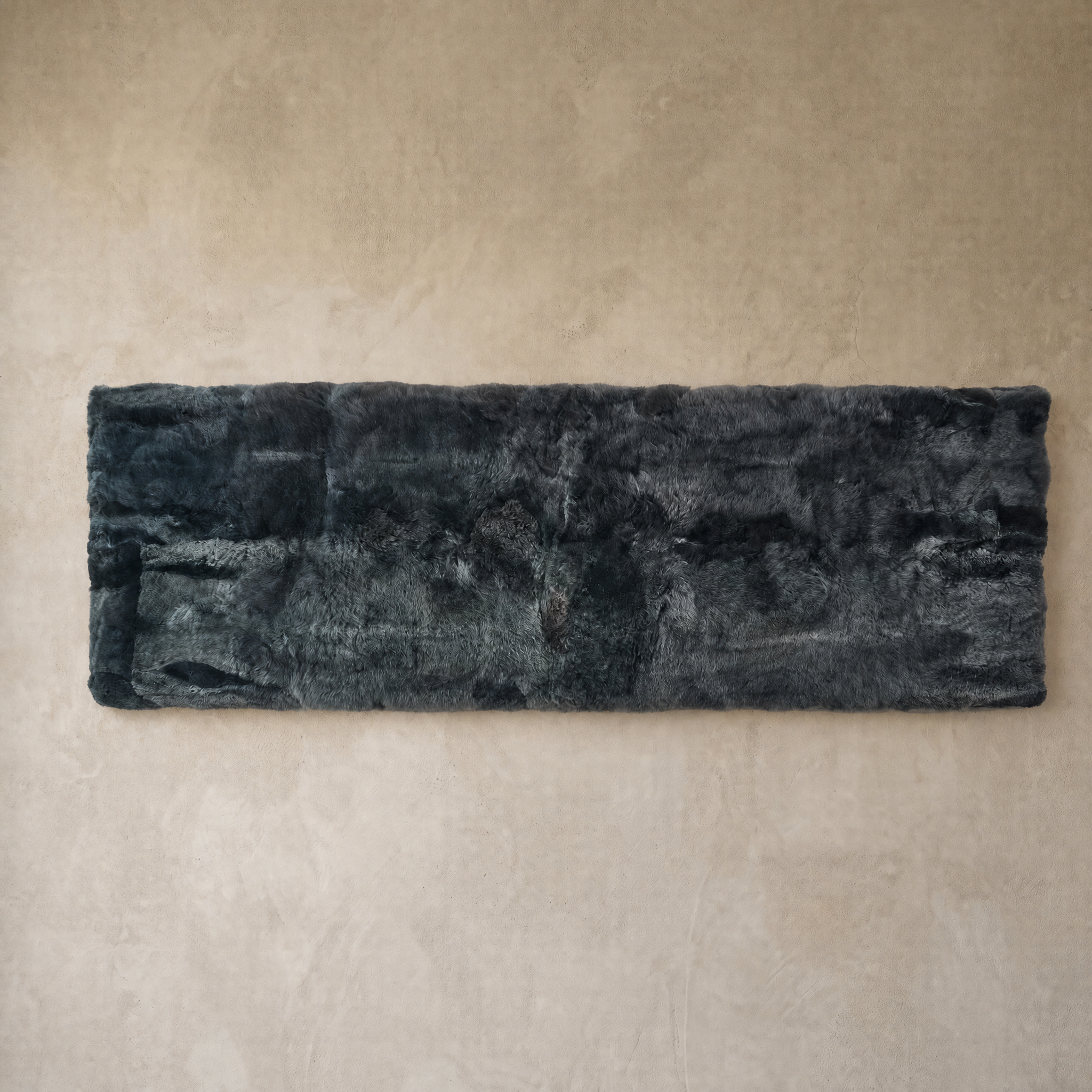 Dark gray baby alpaca fur runner rug – Alpaca Gold Standard