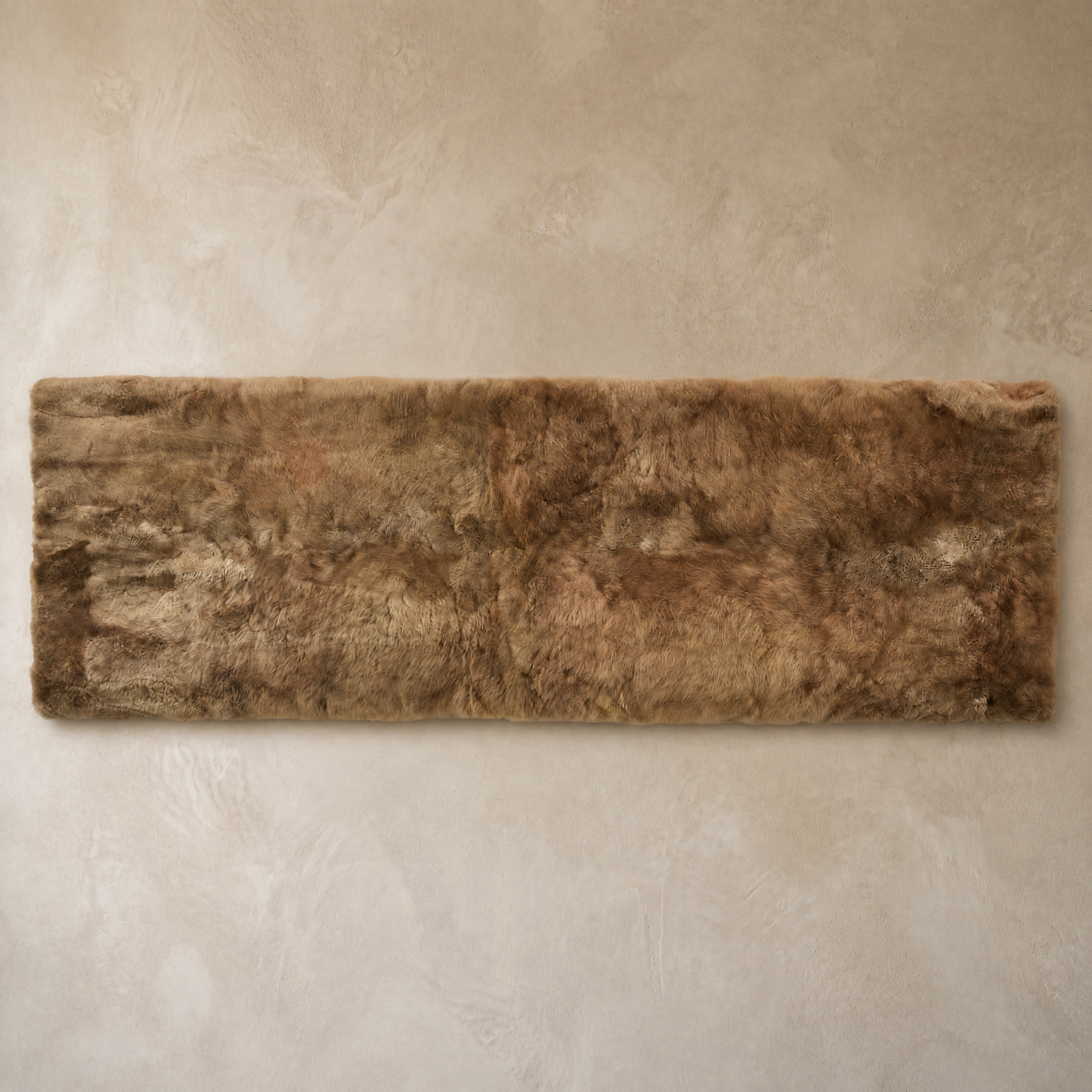 Taupe baby alpaca fur runner rug – Alpaca Gold Standard