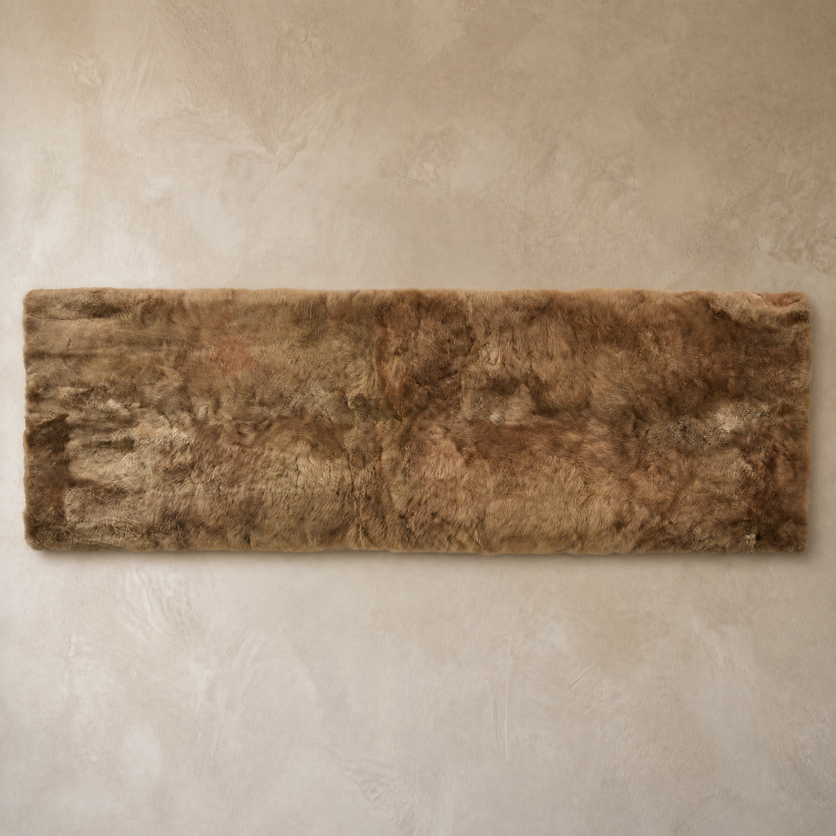 Taupe baby alpaca fur runner rug – Alpaca Gold Standard